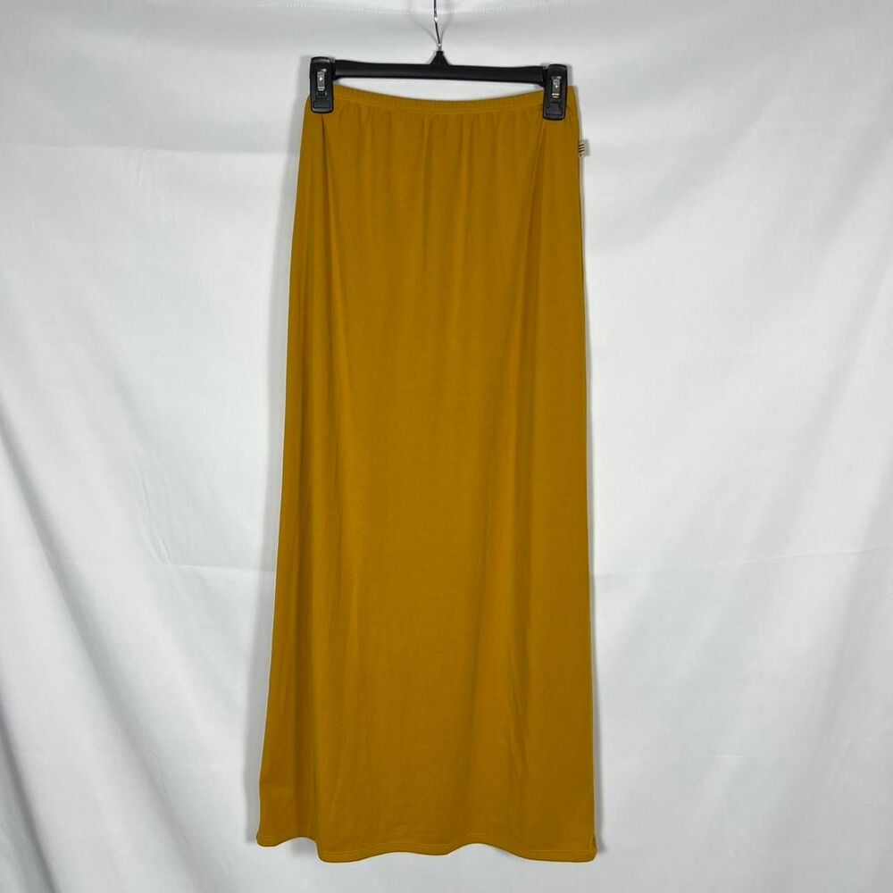 Y2K BABY O VINTAGE MUSTARD YELLOW MAXI SKIRT Small‎